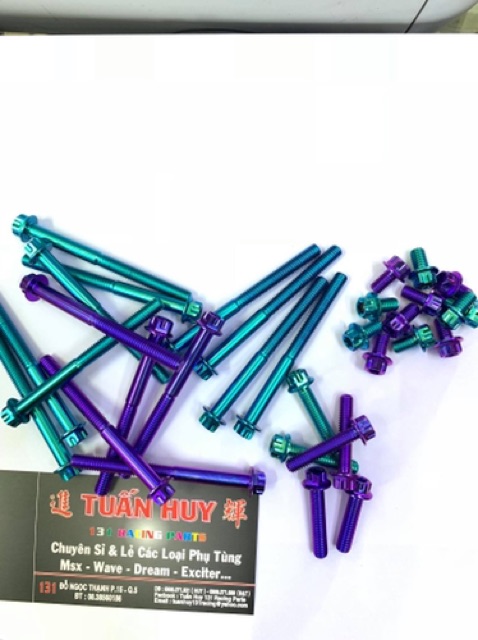 Ốc salaya 6li đủ size 1cm-9cm Titan chuẩn Gr5 6li1 6li2 6li3 6li4 6li5 6li6 6li7 6li8 6li9