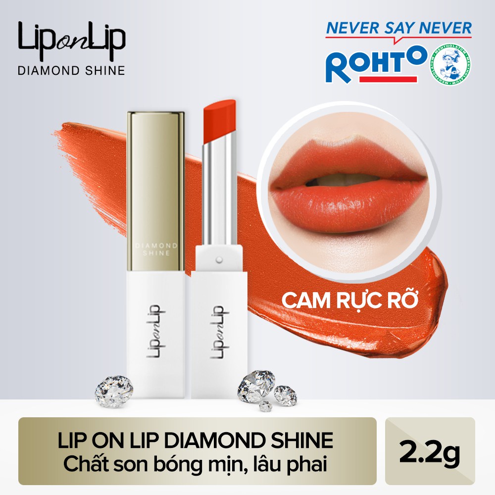 (Sale rẻ) Son nhũ trang điểm dưỡng tối ưu Lip On Lip Diamond Shine 2,2g