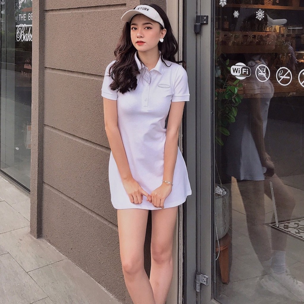 [Mã BMBAU50 giảm 7% đơn 99K] Usthebasic - Đầm nữ Basic Polo Tshirt Dress | BigBuy360 - bigbuy360.vn