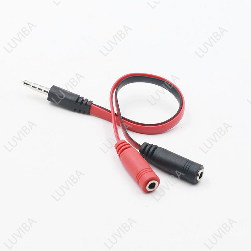 Cáp âm thanh 3 5 gộp tai nghe và mic chia tai nghe LUVIBA CA35