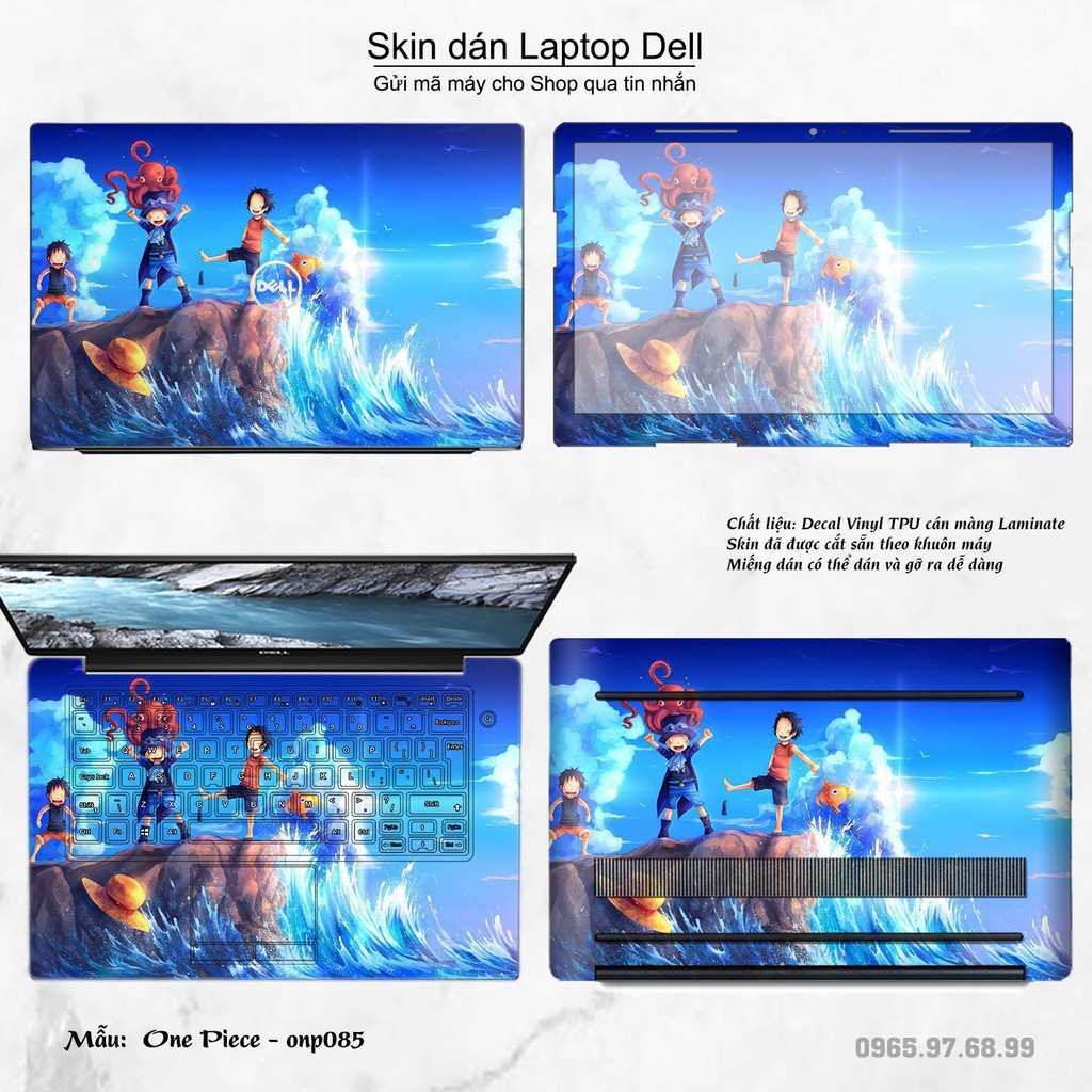 Skin dán Laptop Dell in hình One Piece nhiều mẫu 7 (inbox mã máy cho Shop)