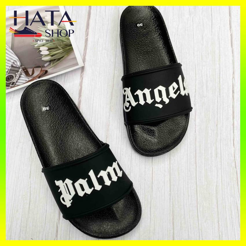 (Ảnh thật- VIDEO THẬT) Dép nam quai ngang đẹp chữ nổi ANGLES đế cao sụ mang cực êm chân Hatashop