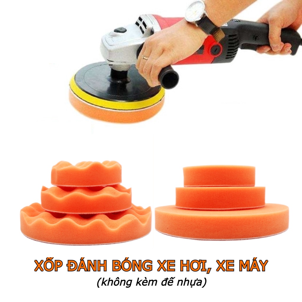 Phớt xốp đánh bóng 4-5-7 inch, đánh bóng xe ô tô bước 3 giữ lại độ bóng, xoá vết xước