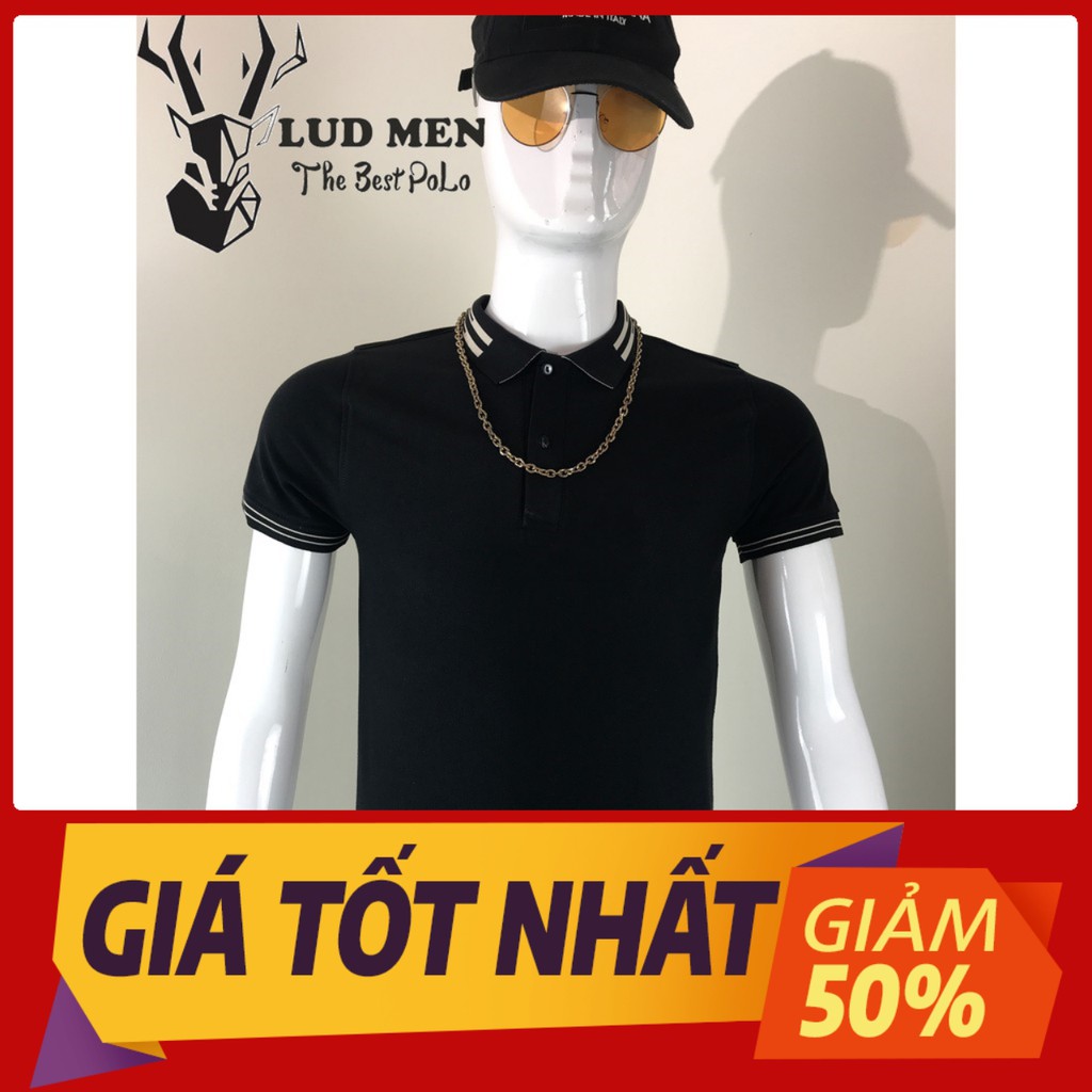 Áo thun nam có cổ Lud.men áo polo kháng khuẩn basic trẻ trung