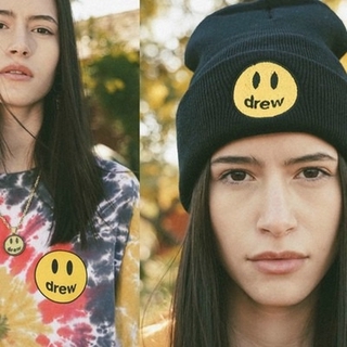 Funny smiley face pattern beanie