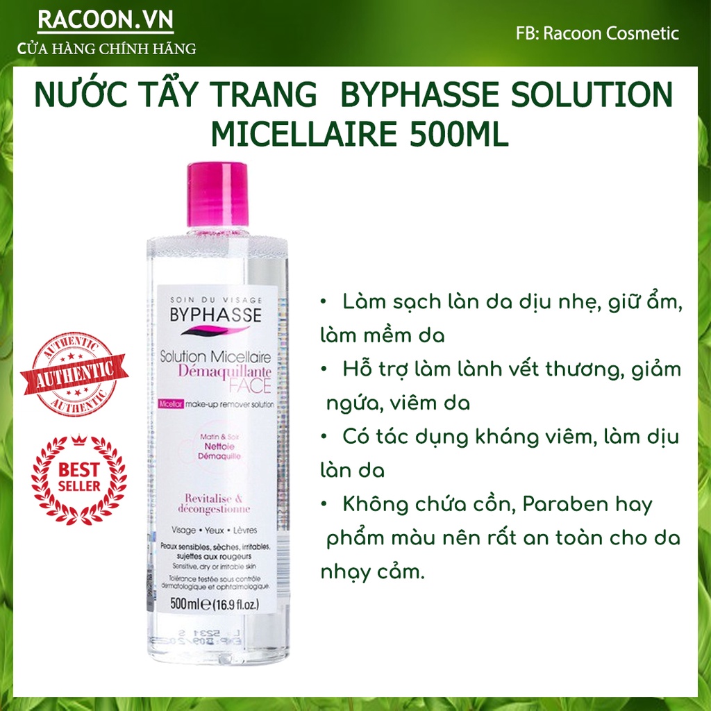 Nước tẩy trang Byphasse Solution Micallaire Face của Tây Ban Nha