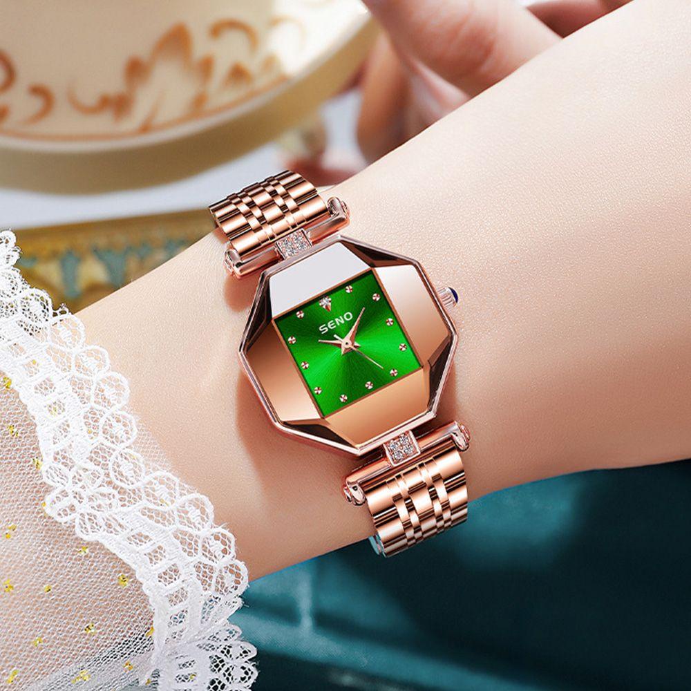 PATH Đồng Hồ Quartz Nữ Dây Thép Đơn Giản