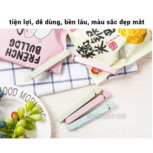 Set 5 kẹp nhựa niêm phong bảo quản miệng túi thực phẩm tiện lợi