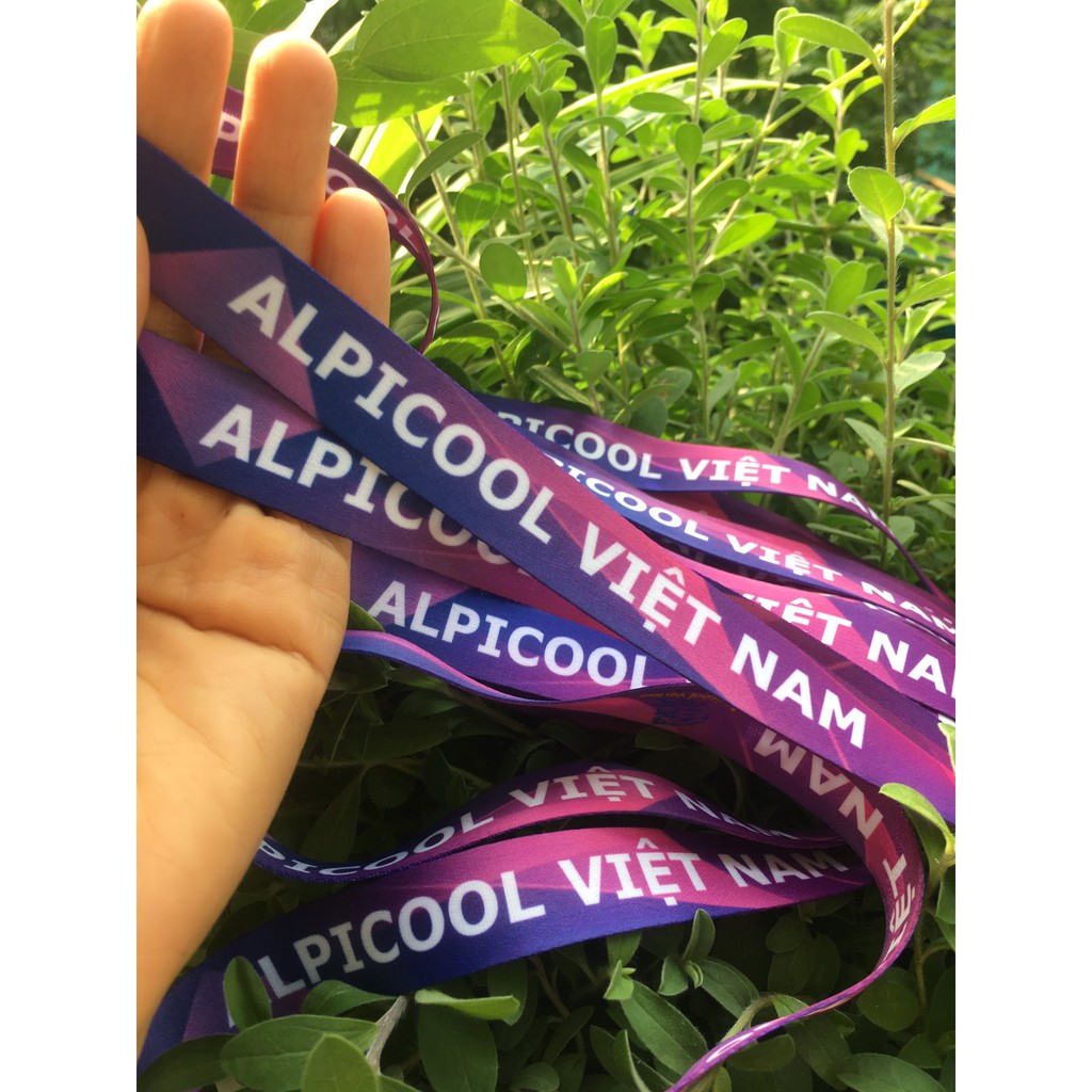 Đặt in dây đeo thẻ cao cấp theo yêu cầu, dây đeo thẻ nhân viên văn phòng in logo công ty giá rẻ in từ số lượng ít