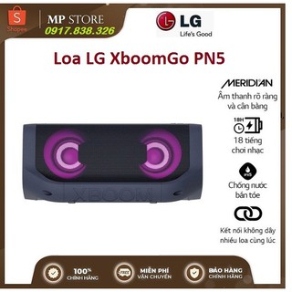 Loa Bluetooth Di Động LG XBOOM Go PN5 - Hàng Chính Hãng - Màu Xanh Đen