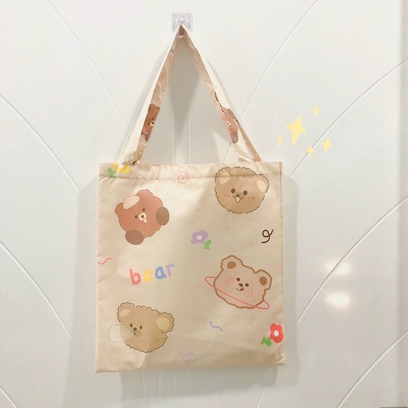 Túi tote vải canvas nhiều hình dễ thương