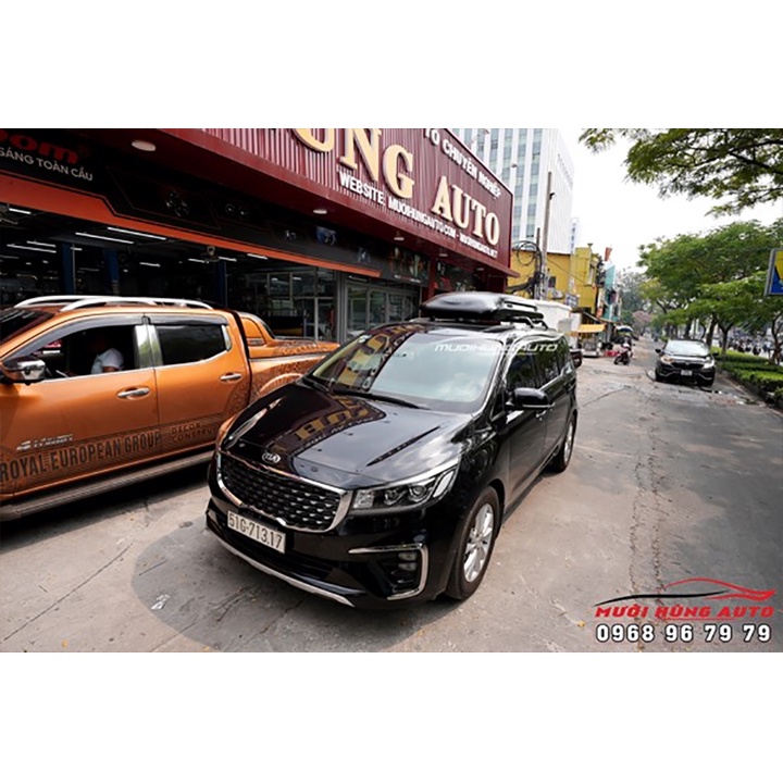 COMBO Cốp Nóc Mui Kiểu Phi Thuyền & Baga 2 Thanh Ngang Dành Cho Xe Kia Sedona