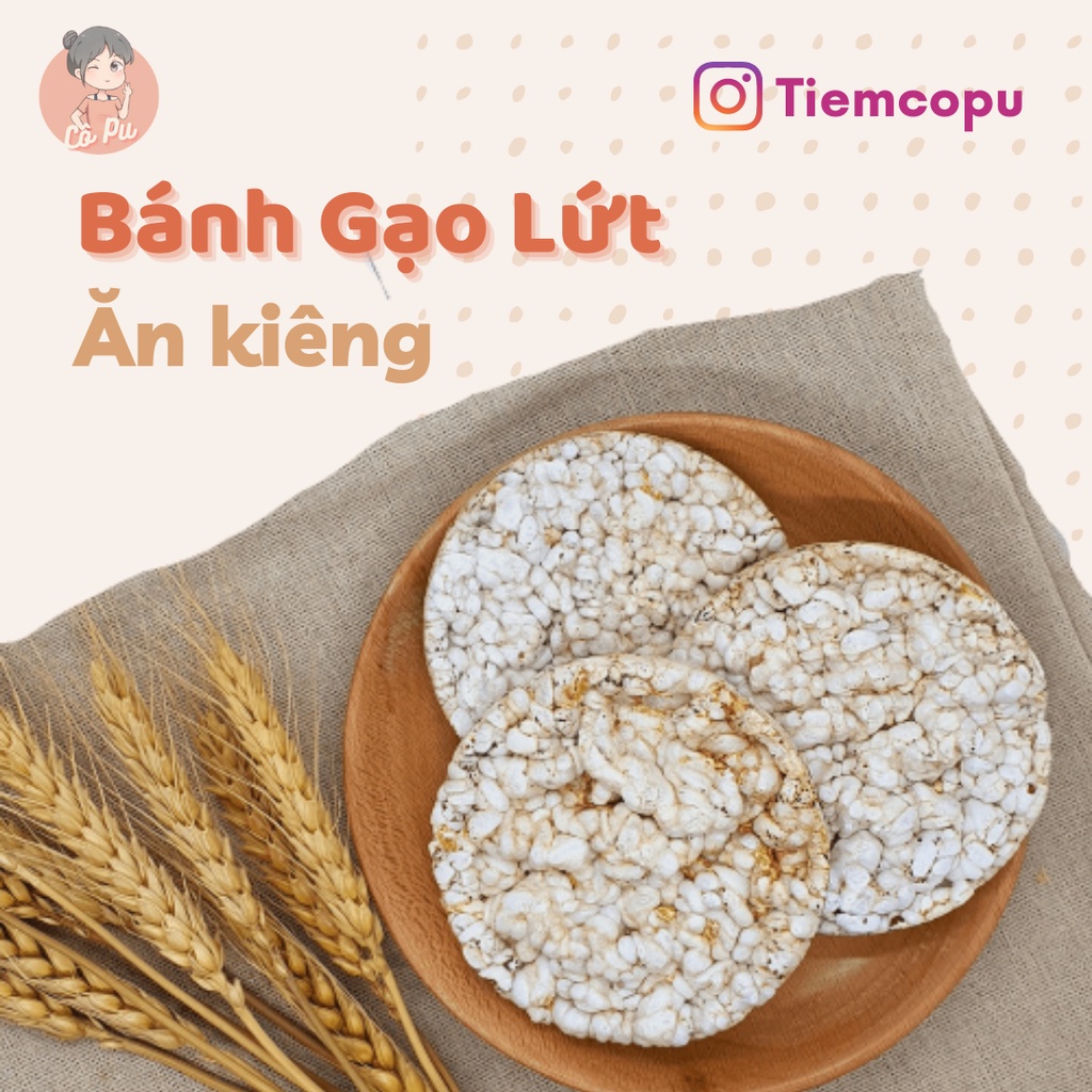 Bánh gạo lứt yến mạch ăn kiêng giảm cân Tiệm Cô Pu