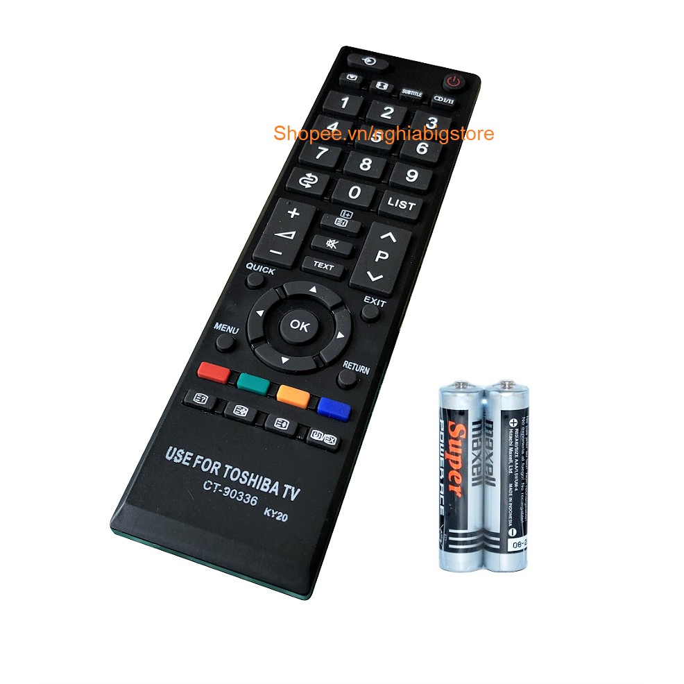 Remote Điều Khiển Tivi TOSHIBA, TV LCD, LED CT-90336 Grade A - NowShip, Grab Tp.HCM