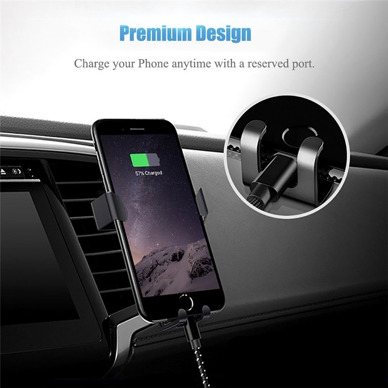 Giá Đỡ Điện Thoại Gắn Điều Hòa Xe Hơi Xoay 360 Độ Tiện Dụng