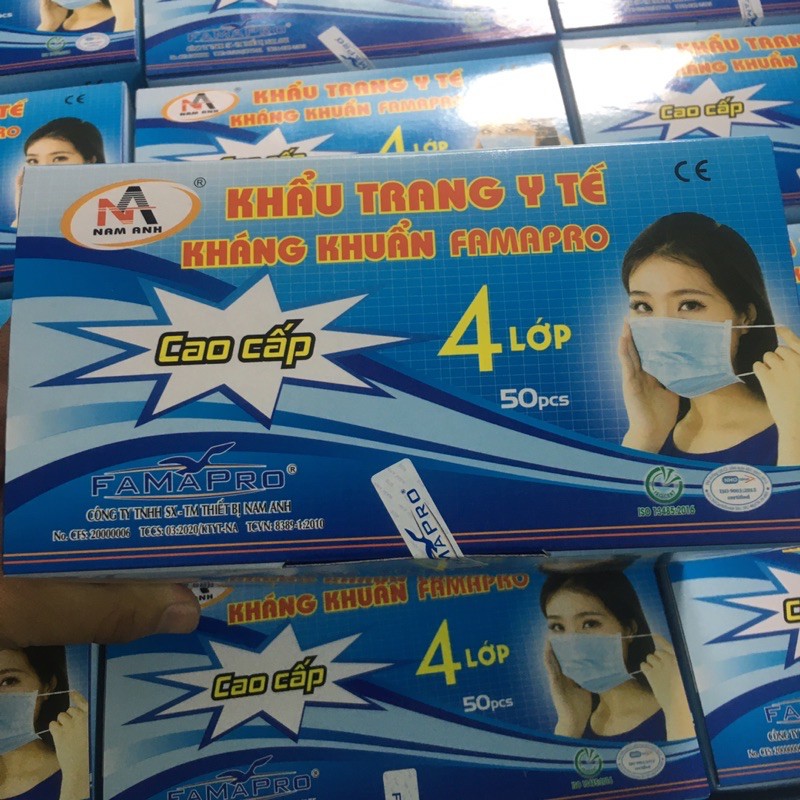 [ FREE SHIP ĐƠN 50k] KHẨU TRANG NAM ANH 4 LỚP HỘP 50 CÁI | BigBuy360 - bigbuy360.vn