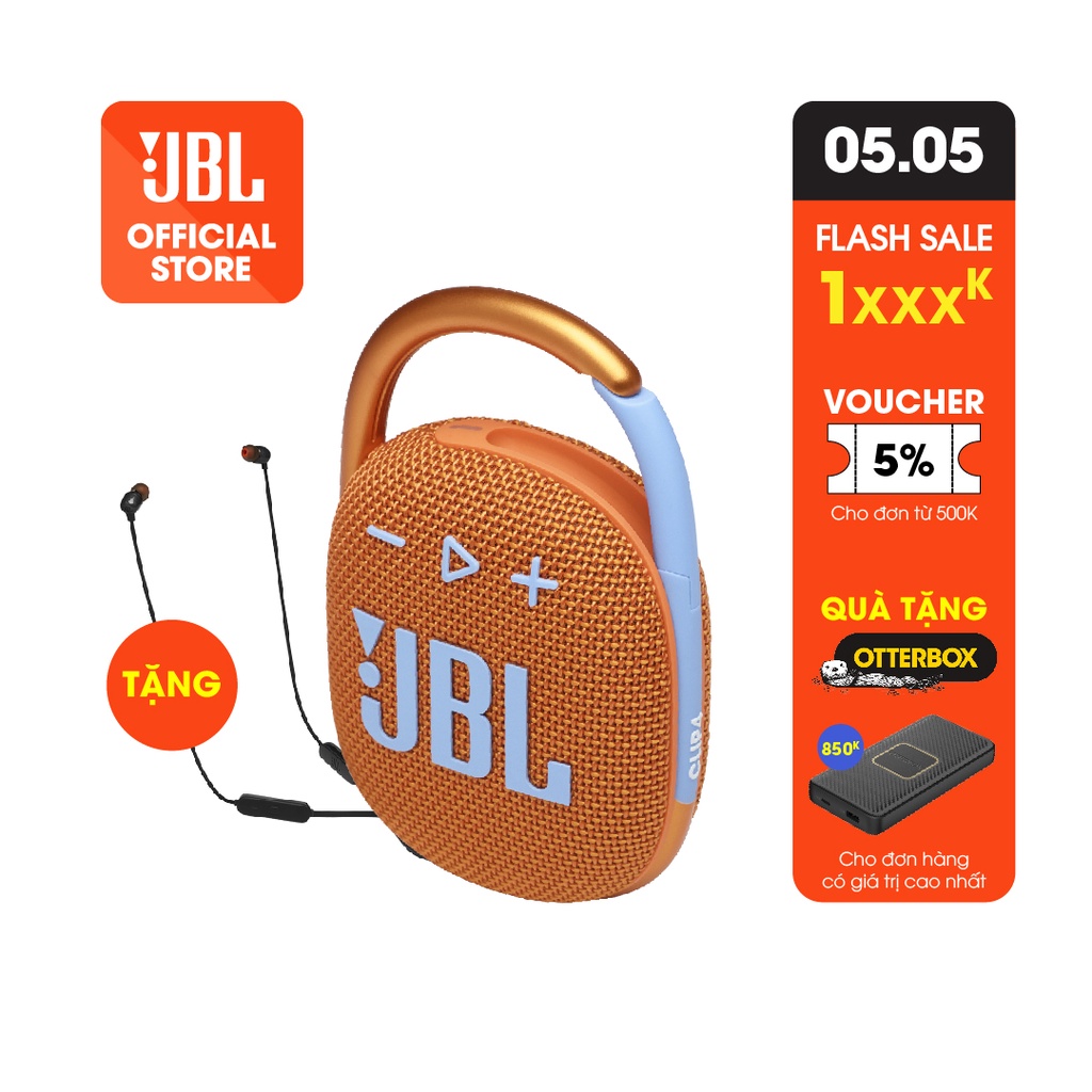 [Mã ELHACE giảm 4% đơn 300K] Loa Bluetooth JBL CLIP4 - Hàng Chính Hãng