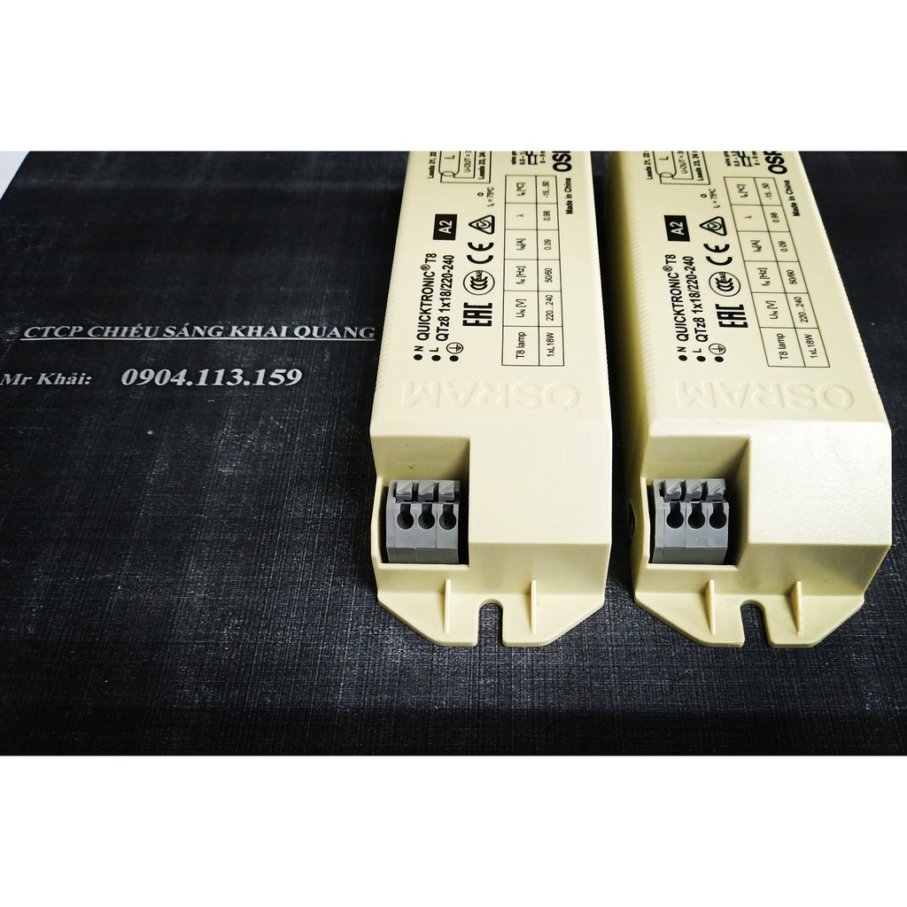 (SALE) Tăng phô Ballast Osram QTz8 1x18/220-240 cho bóng tuýp 18W