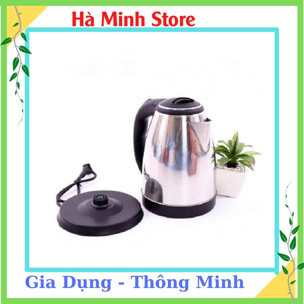 [Giá Sập Sàn]  Ấm Đun Nước Siêu Tốc Tiện Dụng, Dung Tích 1,8L, Inox Chống Gỉ Sét - Ấm Tự Động Ngắt Khi Nước Sôi