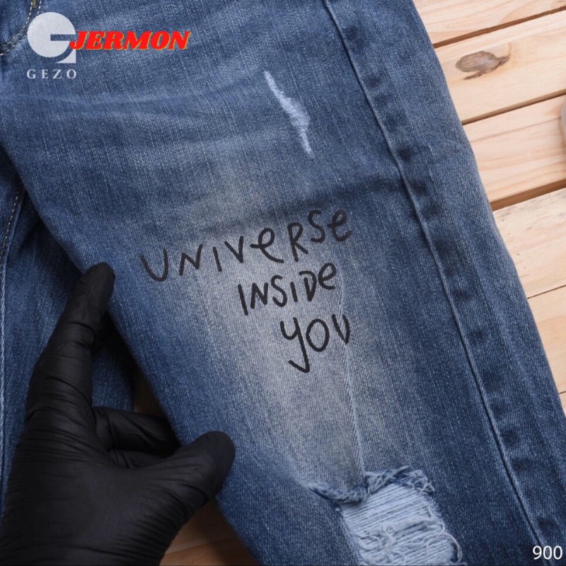 Quần Jean Nam In Chữ Vá Rách Gối Phong Cách Soái Ca Mẫu Mới AD900 | BigBuy360 - bigbuy360.vn