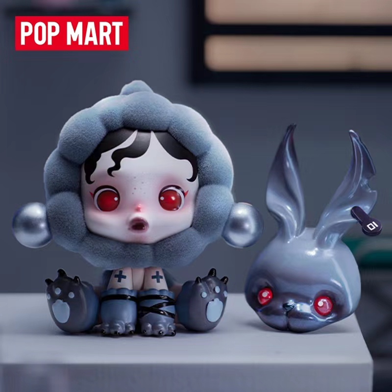 Popmart POPMART SKULLPANDA Dream-Eating Động Vật Cơ Bản Liên Kết Cơ Bản SP Dream-Eating