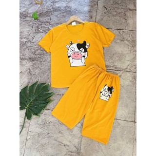 🎊 Sét bộ bò lửng siêu cute thun cotton thoáng mát