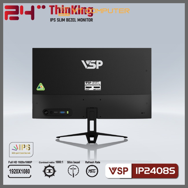 Màn Hình Cong 24 inch / VSP / FHD / 75Hz / IP2408S / V2407S / V2408S / CM2406H / Bảo Hành 36 Tháng