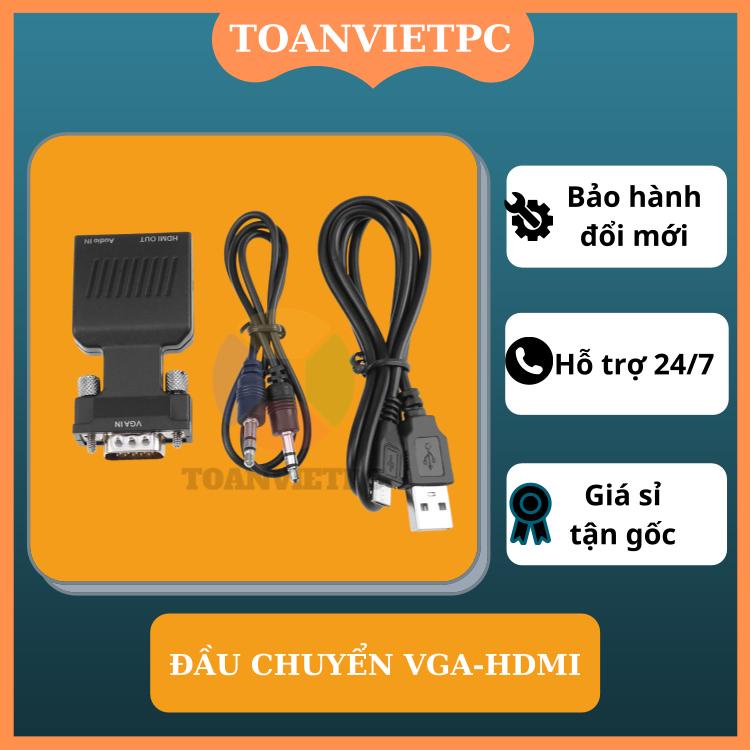 Đầu chuyển đổi VGA sang HDMI có Audio giá rẻ