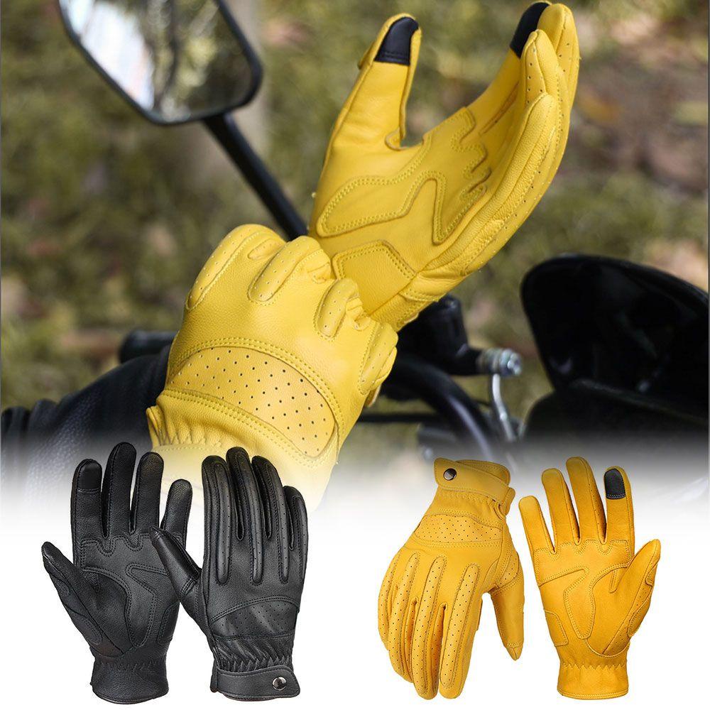 Găng Tay Da Cừu Chống Trượt Thoáng Khí Dùng Được Màn Hình Cảm Ứng