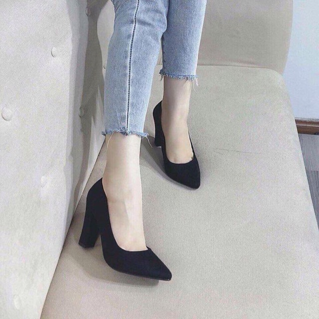 Guốc cao got Zara Basic