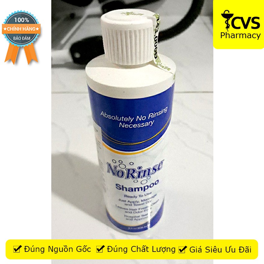 NoRinse - Dầu gọi khô và  Sữa tắm khô - Mỗi Chai No Rinse 236,6ml - cvspharmacy