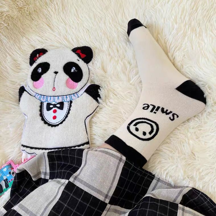 Vớ Cổ Cao Hình Mặt Cười Dễ Thương Cho Nữ JP6