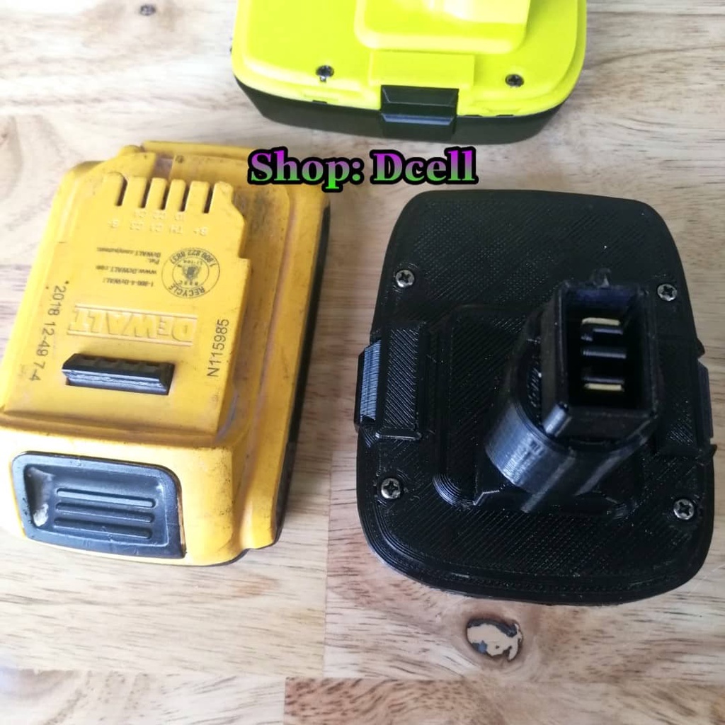 Đế Chuyển Pin Dewalt Trượt Dùng Cho Máy Dewalt Chọt 18v In 3D Nhựa Chịu Lực Siêu Bền - Dewat Trượt Cho Máy Dewalt Chọt