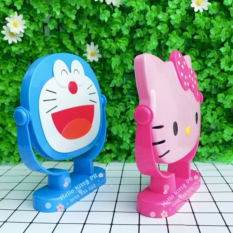 Gương bàn 3D Hello Kitty Doremon Doraemon