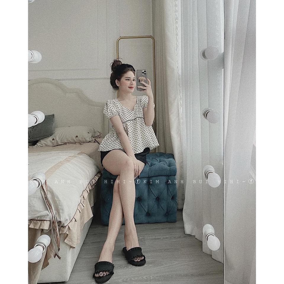 SET XINH MẪU MỚI TIM SOOC ĐEN ( ảnh thật )