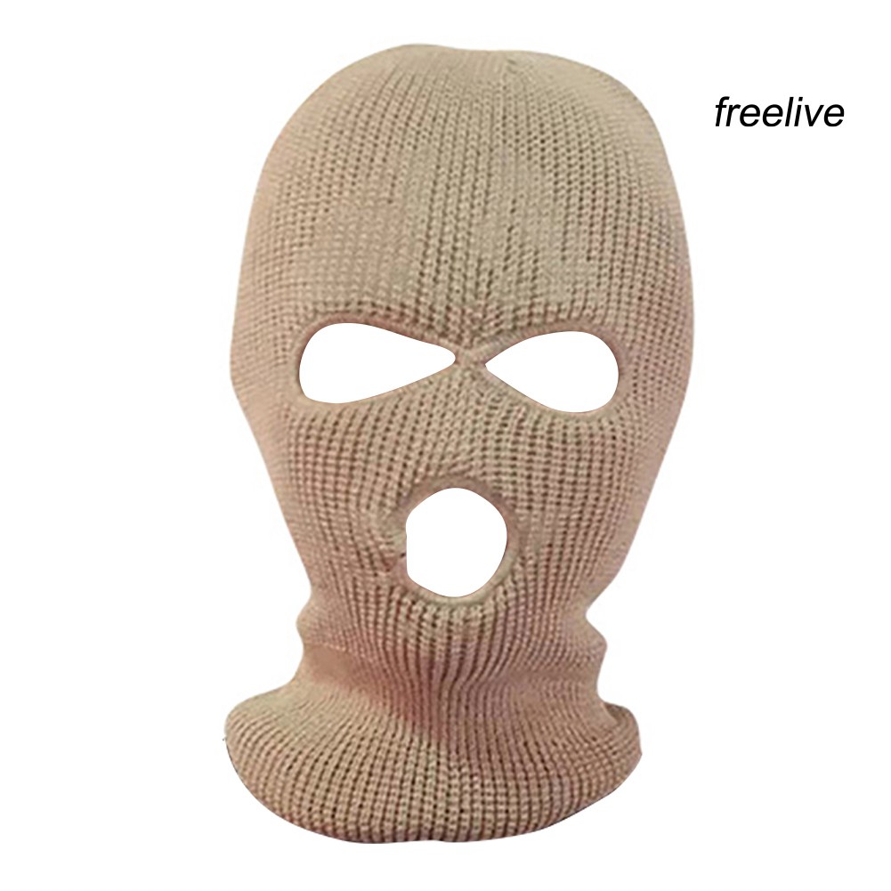 Mũ Balaclava Trùm Kín Mặt Khoét 3 Lỗ Thoáng Khí Thời Trang Mùa Đông