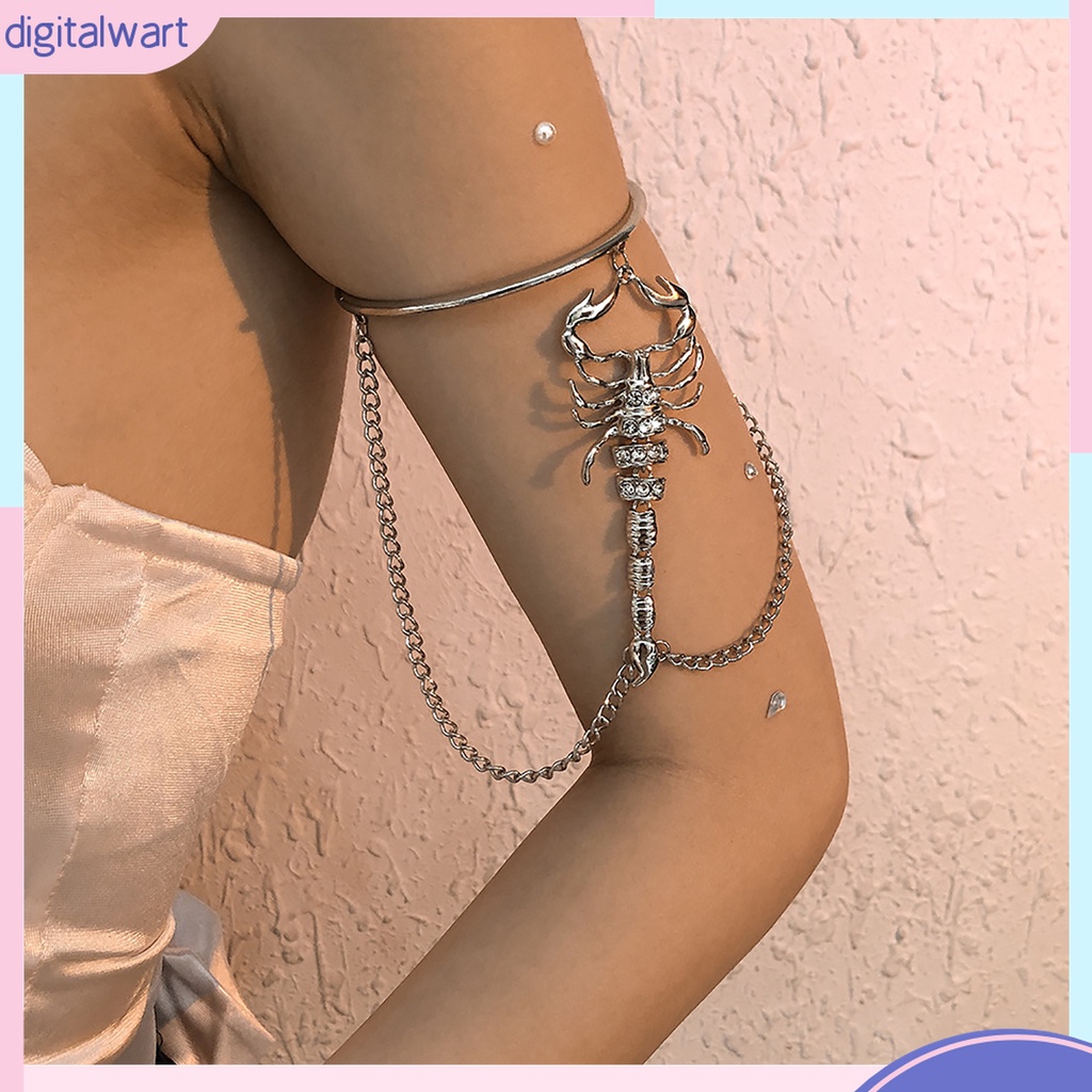 {digitalwart} Vòng Đeo Cánh Tay Dạng Trên Hình Bọ Cạp Gothic Lâu Trôi Sáng Lấp Lánh Dành Cho Câu Lạc Bộ Câu Lạc