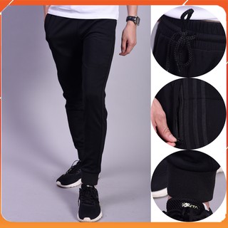 Quần Jogger Nam 3 Sọc Đen, Ống Bo Chun Phong Cách Thể Thao MT114