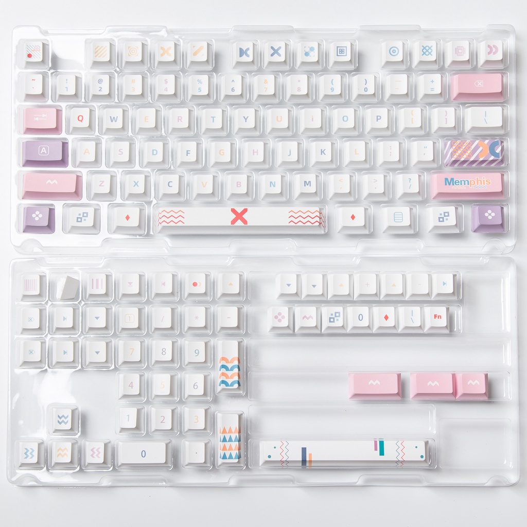 GMK Memphis keycaps, 126 phím keycaps Cherry Profile DYE-SUB Cá nhân hóa GMK Keycaps cho bàn phím cơ