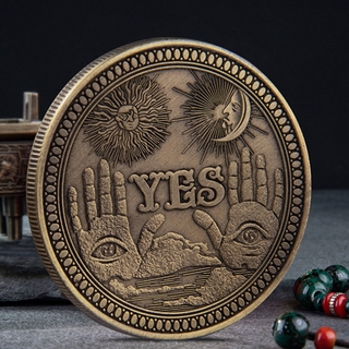 Đồng Xu In Chữ Yes / No Uija Gothic Chính Hãng