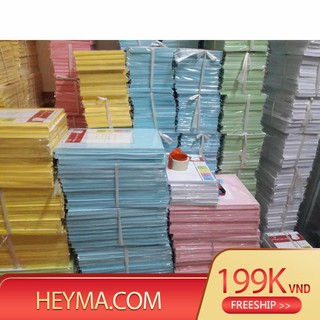 [Xả Kho] 100 tờ giấy bìa màu A4 One/ DL160gsm