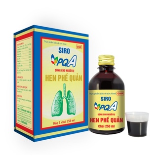 Siro Hen Phế Quản PQA Thành Phần Từ Thiên Nhiên Hỗ Trợ Bổ Phế, Giảm Ho, Long Đờm Và Khó Thở Hộp 250ml