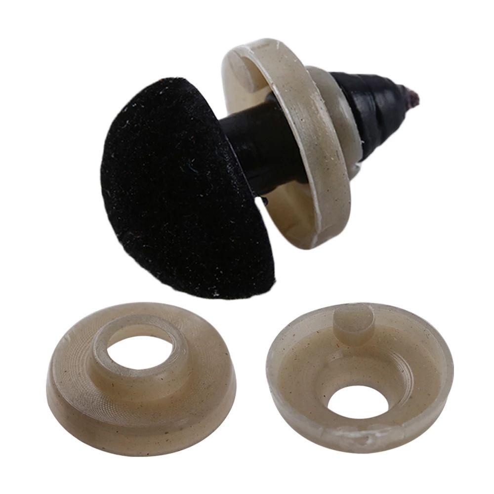 Nút Mũi Tam Giác Màu Hồng / Đen / Nâu Bằng Nhung An Toàn Cho Búp Bê DIY