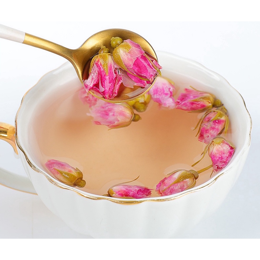 Nụ hoa hồng Đà Lạt sấy khô , trà hoa hồng giúp Đẹp Da,Giảm Stress,Thanh Nhiệt,Thải Độc,Ngủ Ngon