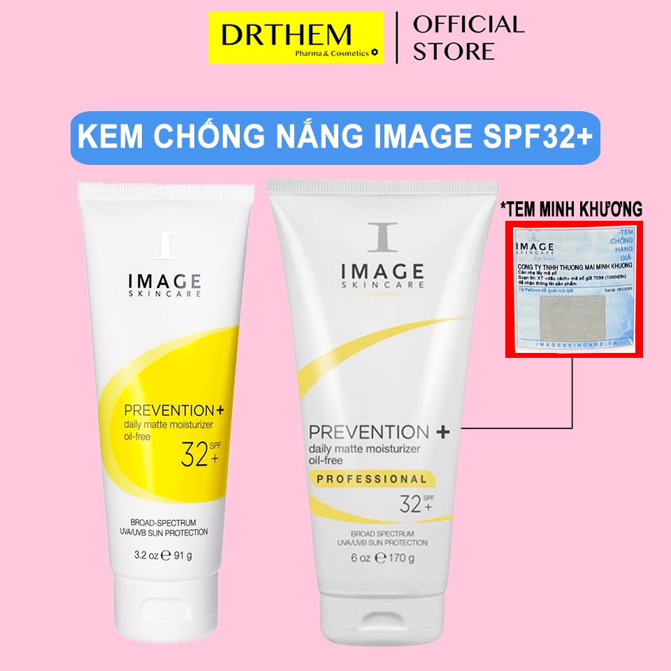 Kem Chống Nắng IMAGE SPF 32 Cho Da Dầu - Image Skincare Prevention Daily Matte SPF32 91g - 170g