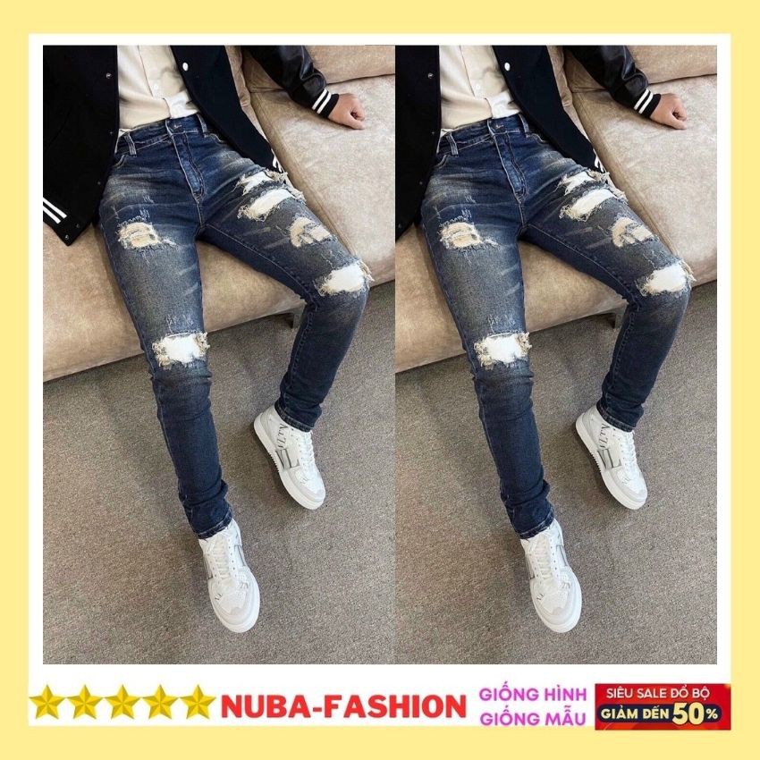Quần jean nam cao cấp đẹp giá rẻ,quần bò giống hình giống mẫu NUBA 62 | BigBuy360 - bigbuy360.vn