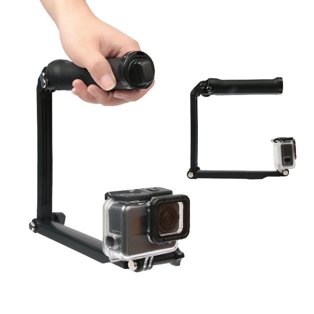 Tripod máy ảnh mini kiêm gậy selfie chuyên nghiệp thu gọn được 3 hướng cầm tay đa năng chuyên nghiệp cho GoPro HARRIETT | BigBuy360 - bigbuy360.vn