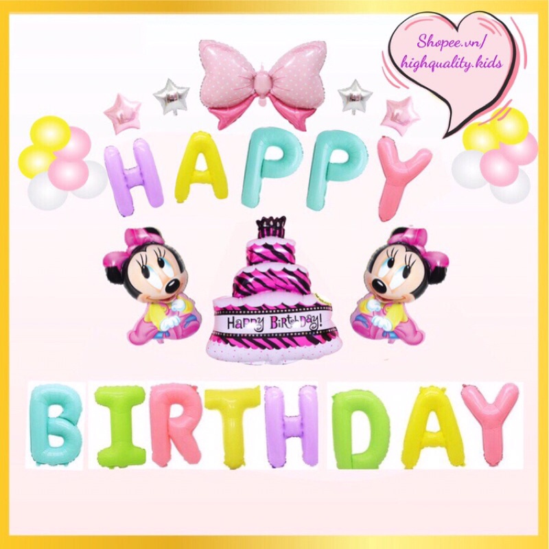 Set Bóng Sinh Nhật Thôi Nôi Tuổi Chuột Mickey