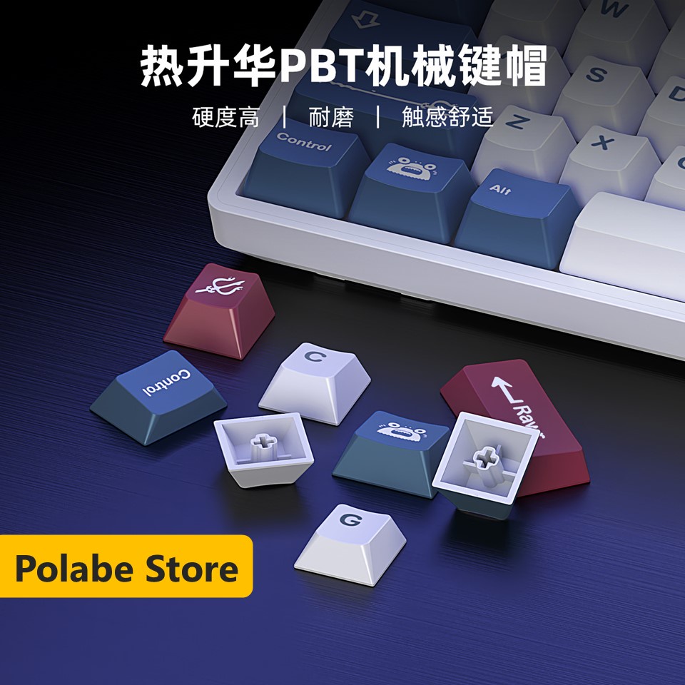 Keycap bàn phím cơ Cherry Aquaman, keycap PBT dyesub sắc nét, keycap cherry thick PBT cân nhiều layout