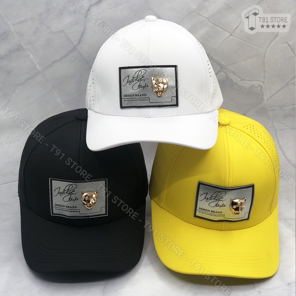 Mũ thể thao logo đính sói siêu đẹp - Mũ lưỡi trai thể thao chất liệu dù lỗ thoáng mát , Unisex dùng cho cả nam và nữ